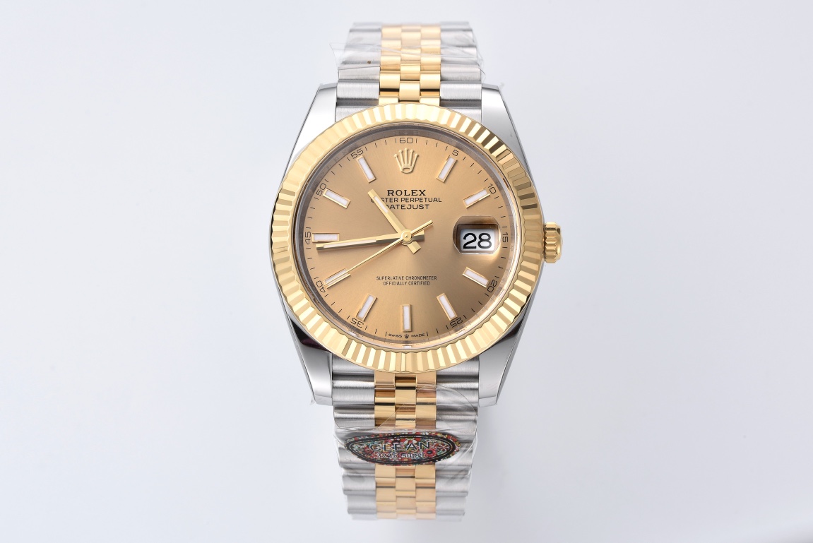 Victory Factory Datejust 126333 41mm 904L Steel Case Yellow Gold Dial with Stick Markers Yellow Gold Bezel 3235 Movement Two Tone Jubilee Bracelet 01 Clean Factory Datejust 126333 41mm 904L Steel Case Yellow Gold Dial with Stick Markers Yellow Gold Bezel 3235 Movement Two Tone Jubilee Bracelet 01