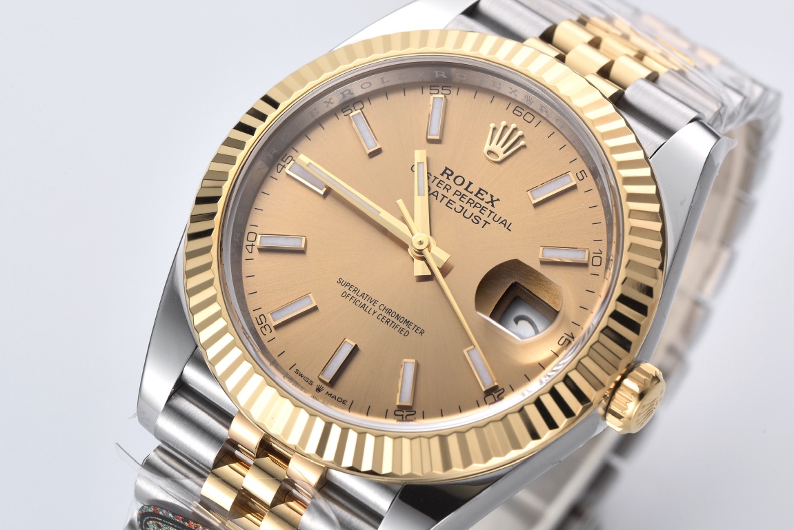 Victory Factory Datejust 126333 41mm 904L Steel Case Yellow Gold Dial with Stick Markers Yellow Gold Bezel 3235 Movement Two Tone Jubilee Bracelet 02 Clean Factory Datejust 126333 41mm 904L Steel Case Yellow Gold Dial with Stick Markers Yellow Gold Bezel 3235 Movement Two Tone Jubilee Bracelet 02