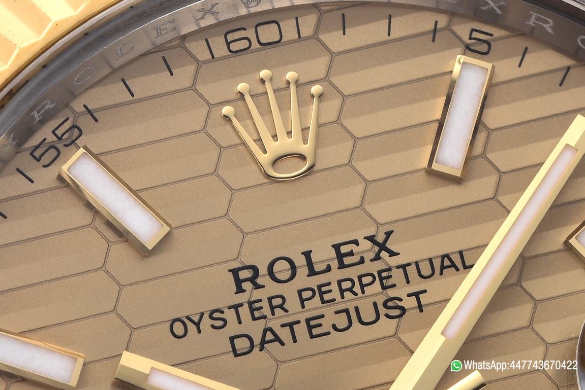 Victory Factory Datejust 126333 41mm Yellow Gold Fluted Textured Dial Yellow Gold Bezel 3235 Movement Two Tone Oyster Bracelet 03 Clean Factory Datejust 126333 41mm Yellow Gold Fluted Textured Dial Yellow Gold Bezel 3235 Movement Two Tone Oyster Bracelet 03