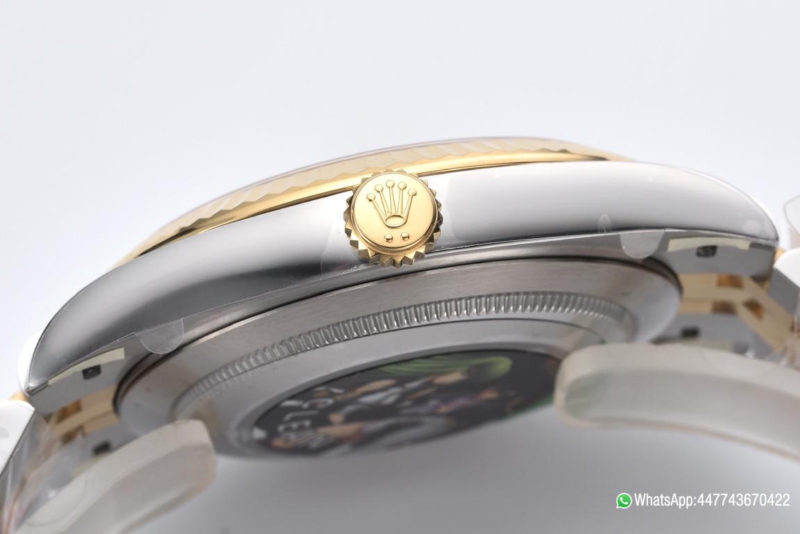Victory Factory Datejust Wimbledon 126333 41mm Gray Dial with Green Roma Markers Yellow Gold Bezel 3235 Movement Two Tone Jubilee Bracelet 05 Clean Factory Datejust Wimbledon 126333 41mm Gray Dial with Green Roma Markers Yellow Gold Bezel 3235 Movement Two Tone Jubilee Bracelet 05