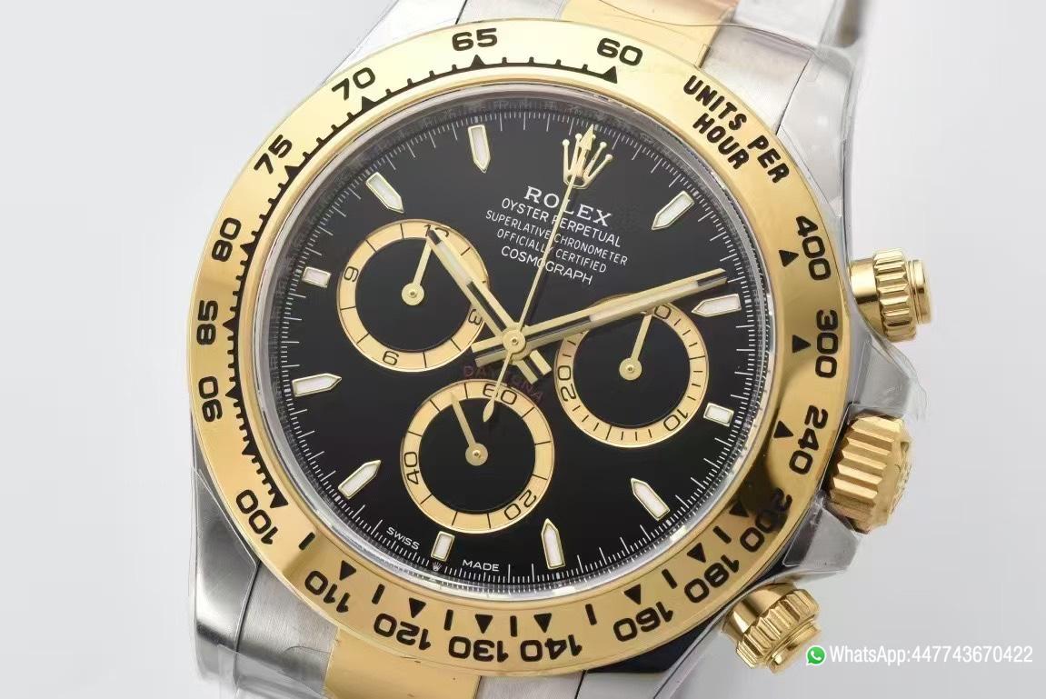 Victory Factory Daytona 126503 Black and Gold Counter Rings Dial 904L Steel Case Yellow Gold Bezel SH4131 Movement Oystersteel and Yellow Gold Band 02 Clean Factory Daytona 126503 Black and Gold Counter Rings Dial 904L Steel Case Yellow Gold Bezel SH4131 Movement Oystersteel and Yellow Gold Band 02