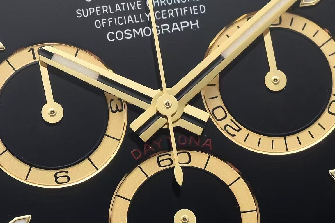 Victory Factory Daytona 126503 Black and Gold Counter Rings Dial 904L Steel Case Yellow Gold Bezel SH4131 Movement Oystersteel and Yellow Gold Band 05 Clean Factory Daytona 126503 Black and Gold Counter Rings Dial 904L Steel Case Yellow Gold Bezel SH4131 Movement Oystersteel and Yellow Gold Band 05