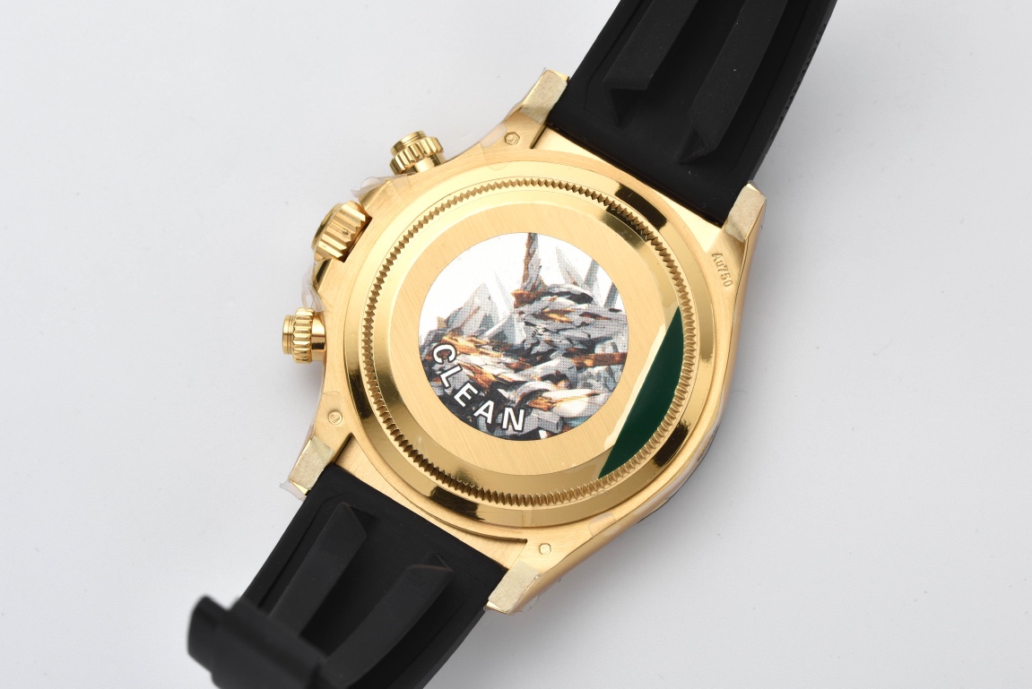 Victory Factory Daytona 126518 White Dial Yellow Gold Case Black Ceramic Bezel SH4131 Movement Oysterflex Strap 09 Clean Factory Daytona 126518 White Dial Yellow Gold Case Black Ceramic Bezel SH4131 Movement Oysterflex Strap 09