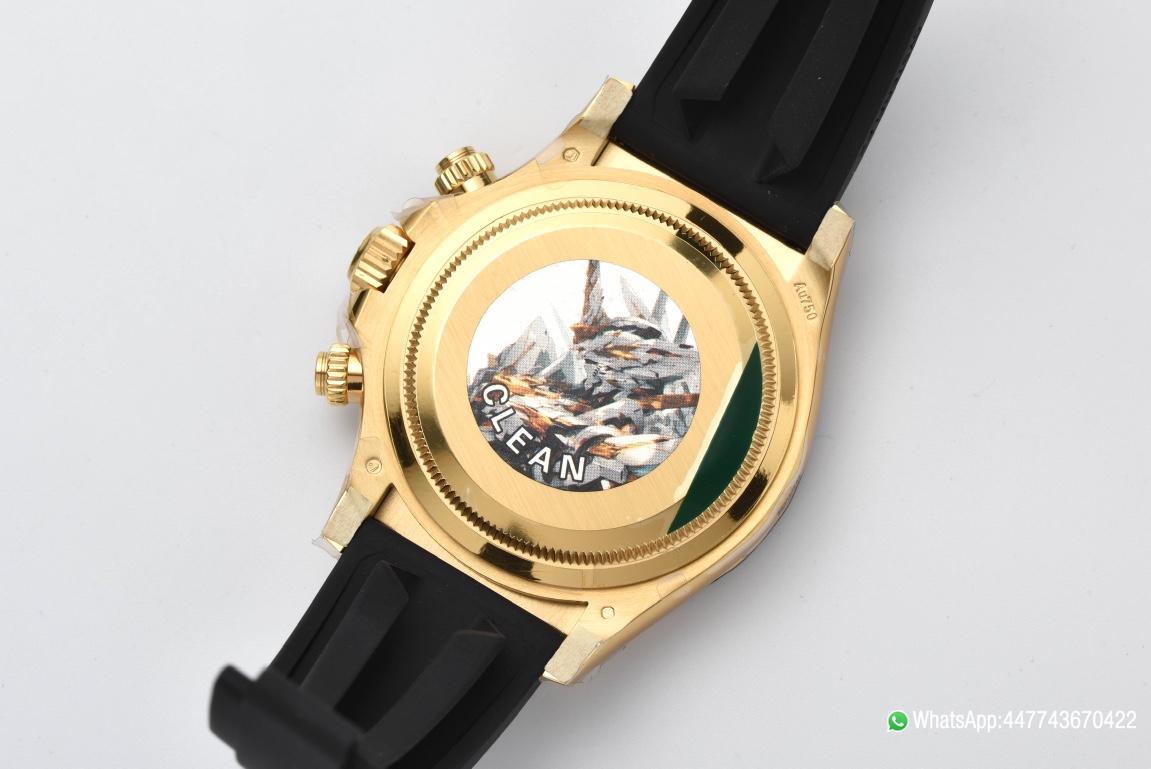 Victory Factory Daytona 126518 White Dial Yellow Gold Case Black Ceramic Bezel SH4131 Movement Oysterflex Strap 09 Clean Factory Daytona 126518 White Dial Yellow Gold Case Black Ceramic Bezel SH4131 Movement Oysterflex Strap 09