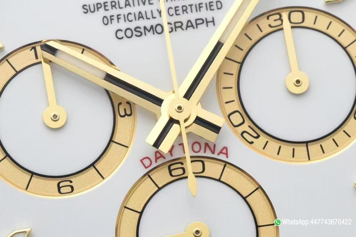 Victory Factory Daytona 126503 White Dial with Gold Eye Sub Dial Two Tone Yellow Gold Steel Bracelet Gold Bezel SH4131 Movement 05 Clean Factory Daytona 126503 White Dial with Gold Eye Sub Dial Two Tone Yellow Gold Steel Bracelet Gold Bezel SH4131 Movement 05