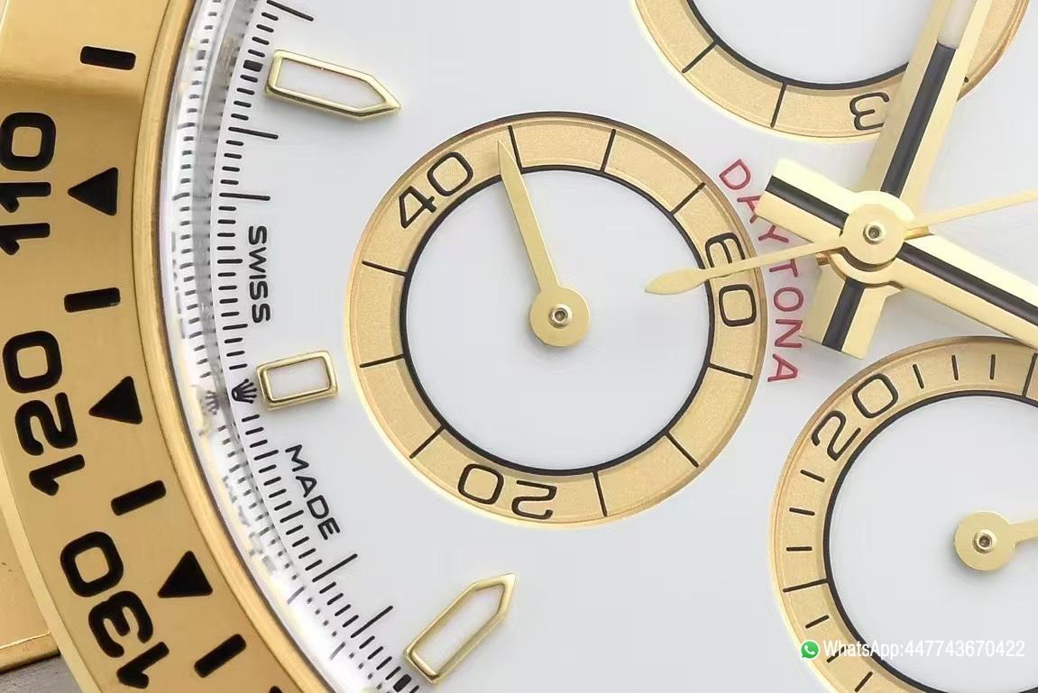Victory Factory Daytona 126503 White Dial with Gold Eye Sub Dial Two Tone Yellow Gold Steel Bracelet Gold Bezel SH4131 Movement 06 Clean Factory Daytona 126503 White Dial with Gold Eye Sub Dial Two Tone Yellow Gold Steel Bracelet Gold Bezel SH4131 Movement 06