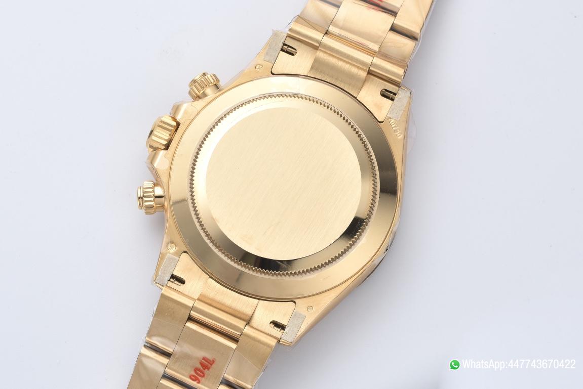 Victory Factory Rolex Daytona 116508 Full Yellow Gold Case Dial Yellow Gold Bezel Bracelet DanDong 4130 Movement 07 Clean Factory Rolex Daytona 116508 Full Yellow Gold Case Dial Yellow Gold Bezel Bracelet DanDong 4130 Movement 07