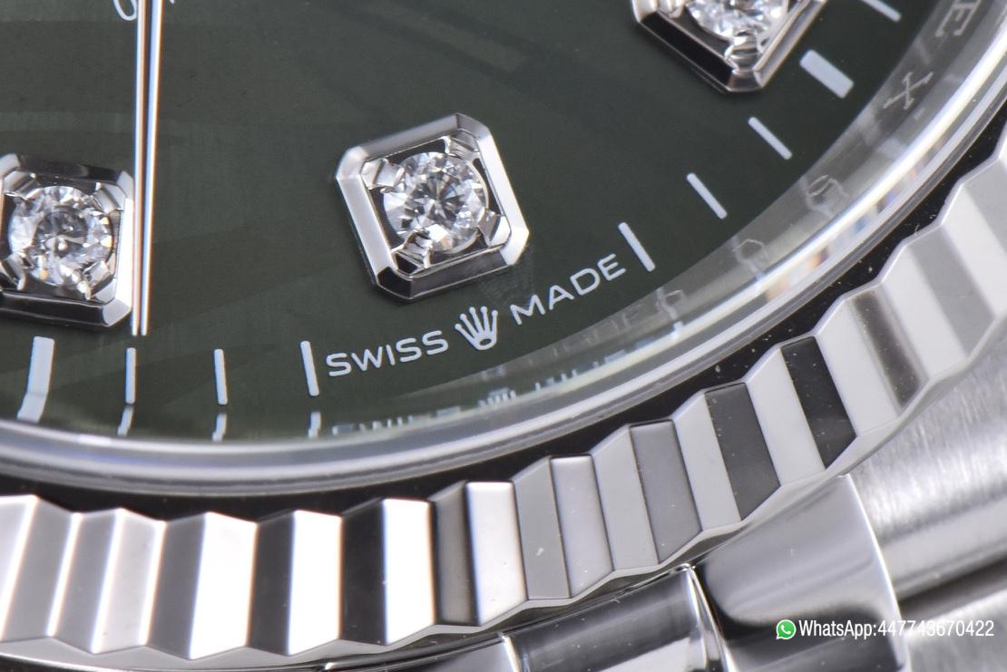 Victory Factory DateJust 36mm 126234 Green Palm motif Dial Diamond Hour Markers 904L Steel Material Jubilee Bracelet SH3235 Caliber 06 Clean Factory DateJust 36mm 126234 Green Palm motif Dial Diamond Hour Markers 904L Steel Material Jubilee Bracelet SH3235 Caliber 06