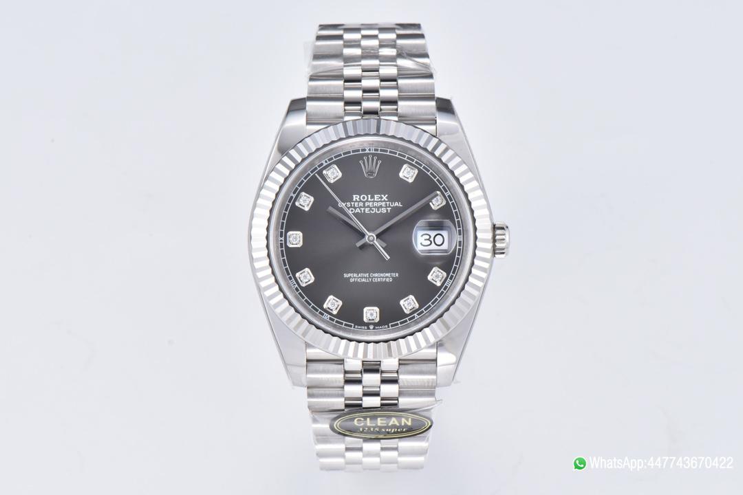 Victory Factory Datejust 36mm Gray Dial with Diamond Hour Markers 904L Steel Case Jubilee Bracelet SuperClone 3235 Movement 01 Clean Factory Datejust 36mm Gray Dial with Diamond Hour Markers 904L Steel Case Jubilee Bracelet SuperClone 3235 Movement 01