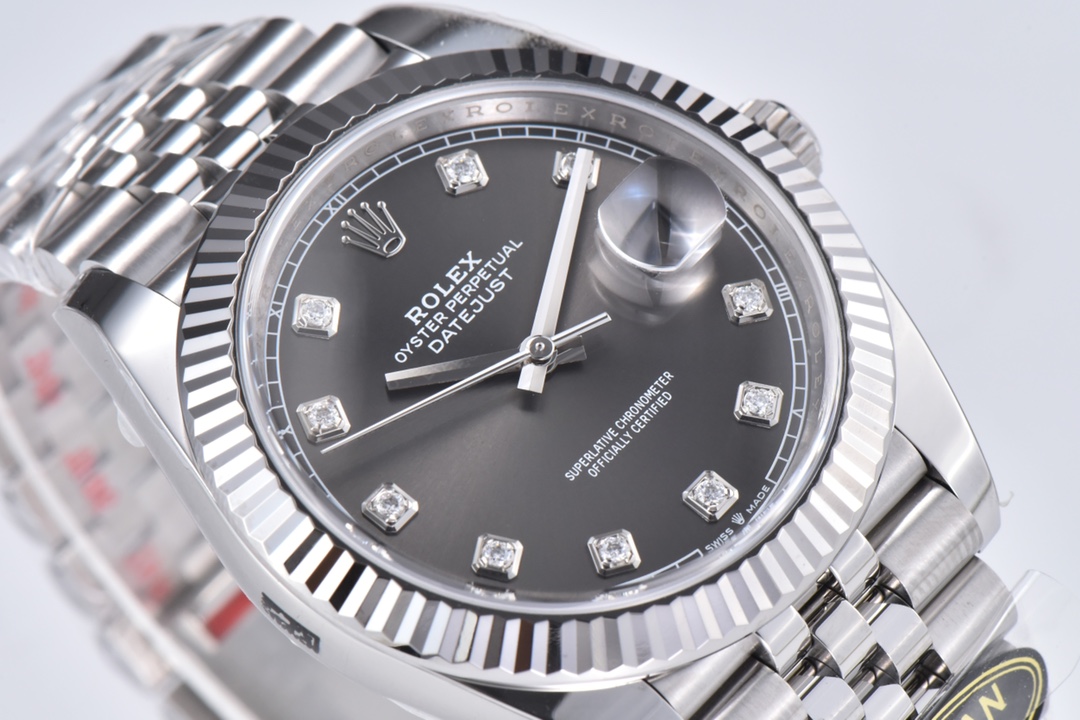 Victory Factory Datejust 36mm Gray Dial with Diamond Hour Markers 904L Steel Case Jubilee Bracelet SuperClone 3235 Movement 03 Clean Factory Datejust 36mm Gray Dial with Diamond Hour Markers 904L Steel Case Jubilee Bracelet SuperClone 3235 Movement 03
