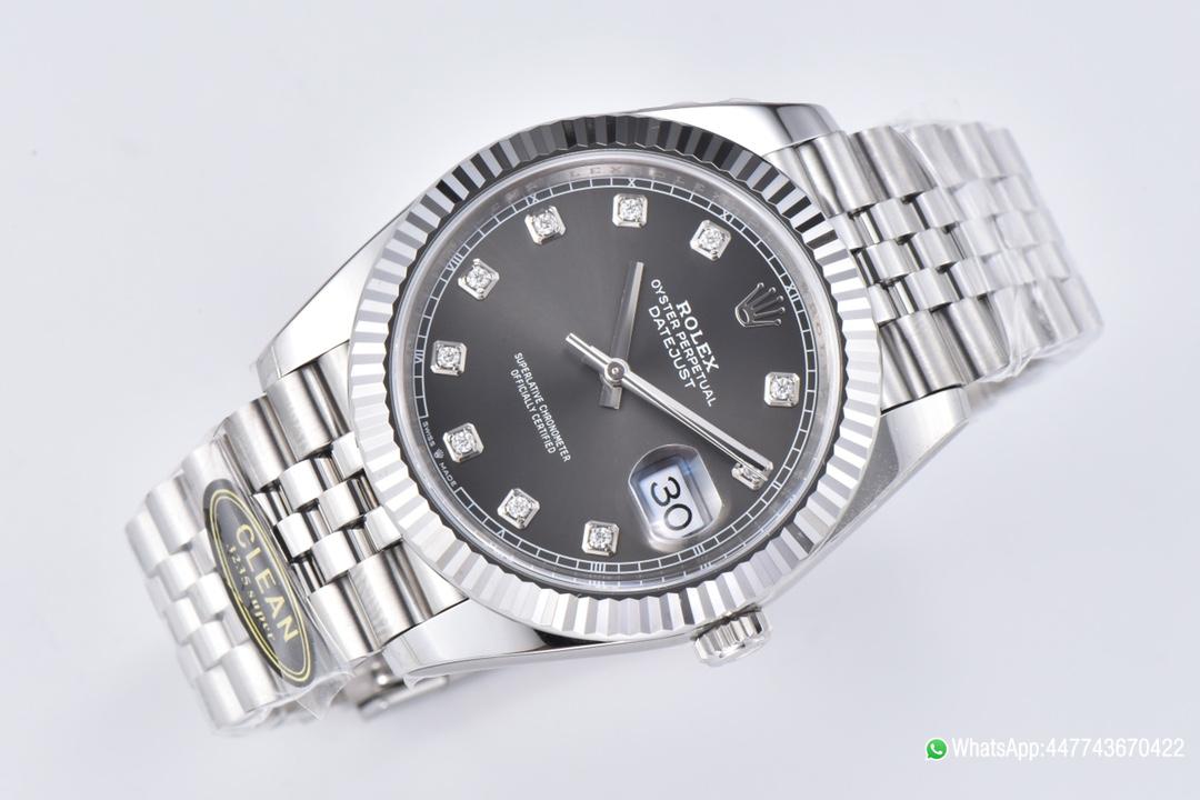 Victory Factory Datejust 36mm Gray Dial with Diamond Hour Markers 904L Steel Case Jubilee Bracelet SuperClone 3235 Movement 05 Clean Factory Datejust 36mm Gray Dial with Diamond Hour Markers 904L Steel Case Jubilee Bracelet SuperClone 3235 Movement 05