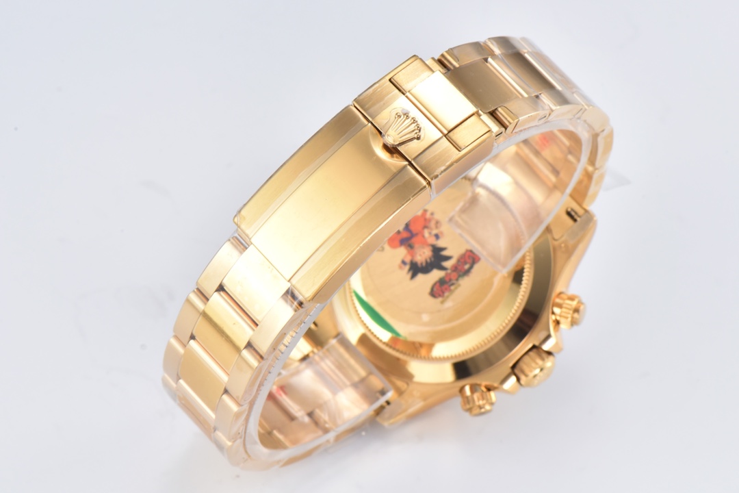 Victory Factory Daytona 116508 White Mother of Pearl Dial Yellow Gold Bezel Yellow Gold Bracelet DD4130 Movement 09 Clean Factory Daytona 116508 White Mother of Pearl Dial Yellow Gold Bezel Yellow Gold Bracelet DD4130 Movement 09