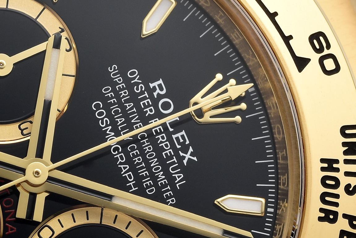 Victory Factory Daytona 126508 Black Dial with Gold Counter Ring Luminous Hour Markers 18K Yellow Gold Plated Band 4131 Movement 04 Clean Factory Daytona 126508 Black Dial with Gold Counter Ring Luminous Hour Markers 18K Yellow Gold Plated Band 4131 Movement 04