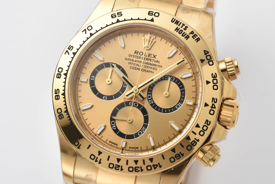 Victory Factory Daytona 126508 Yellow Gold Dial with Black Chrono Counter 18K Yellow Gold Plated Bracelet 4131 Movement 02 Clean Factory Daytona 126508 Yellow Gold Dial with Black Chrono Counter 18K Yellow Gold Plated Bracelet 4131 Movement 02