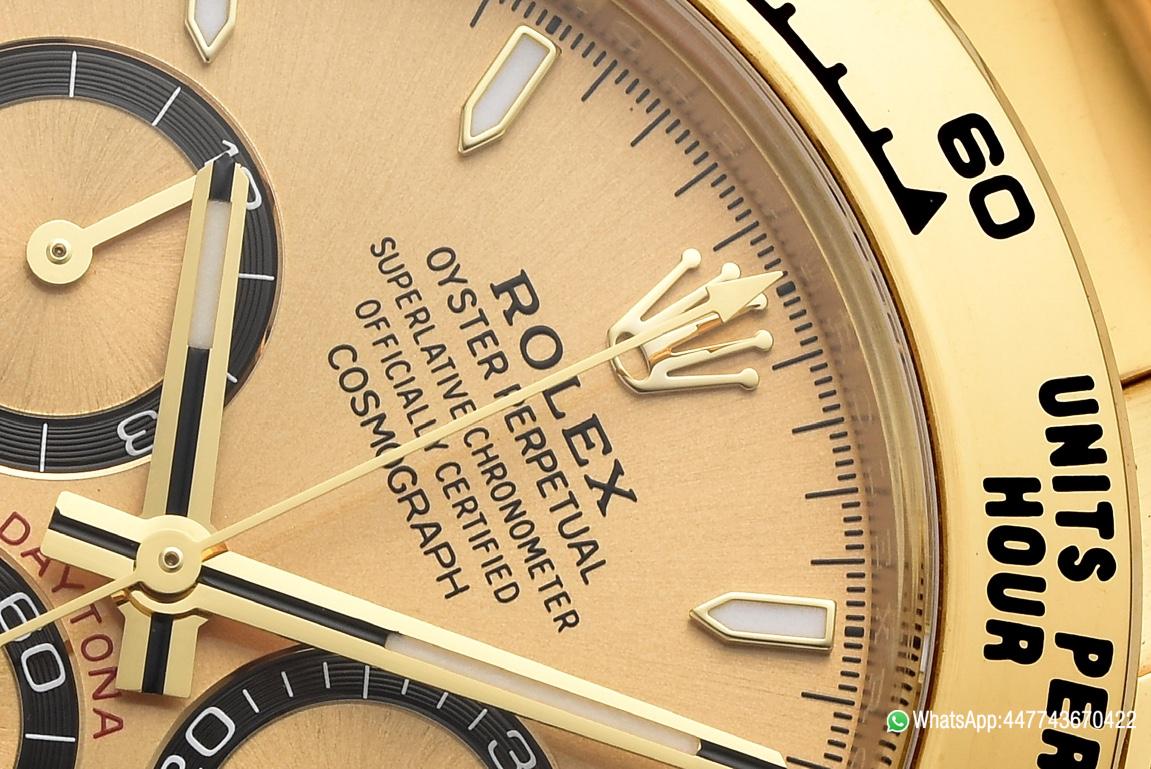 Victory Factory Daytona 126508 Yellow Gold Dial with Black Chrono Counter 18K Yellow Gold Plated Bracelet 4131 Movement 04 Clean Factory Daytona 126508 Yellow Gold Dial with Black Chrono Counter 18K Yellow Gold Plated Bracelet 4131 Movement 04