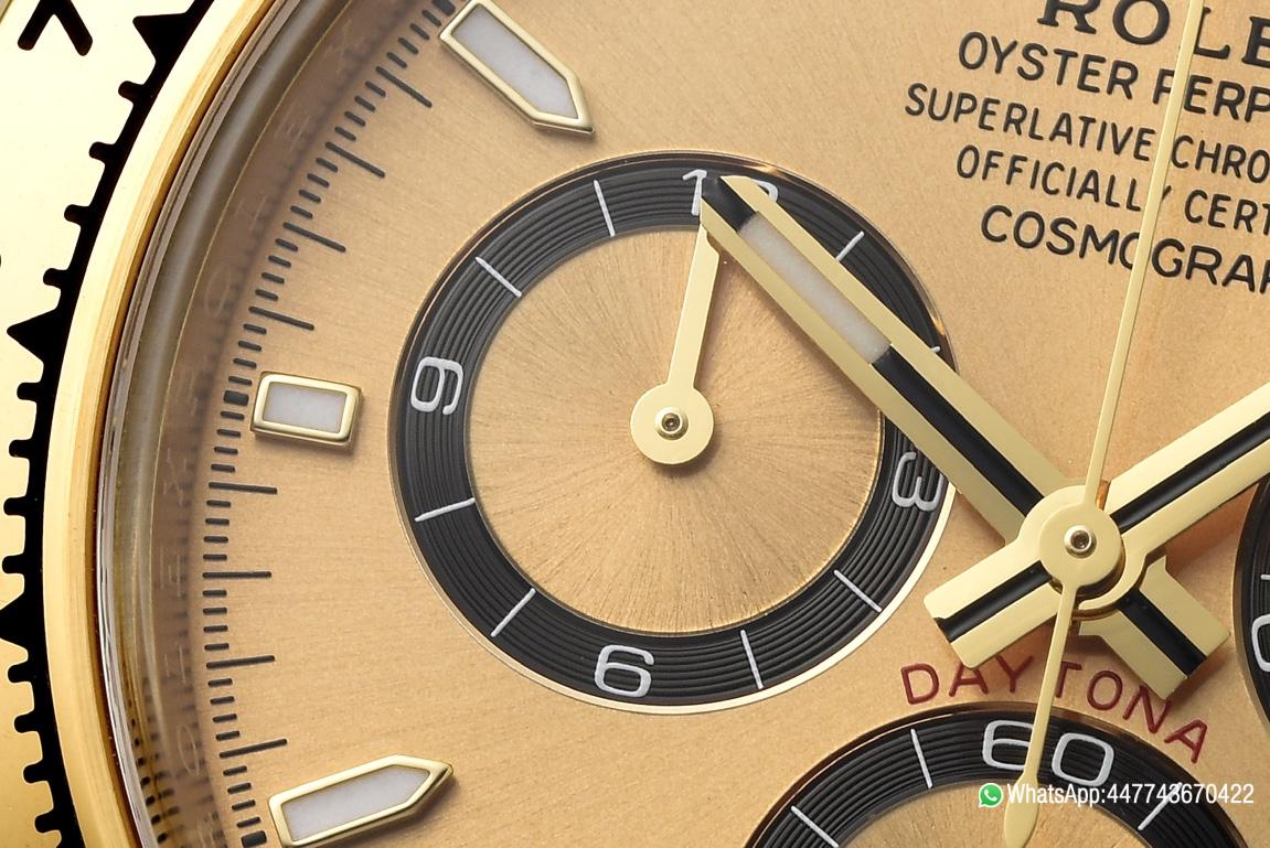 Victory Factory Daytona 126508 Yellow Gold Dial with Black Chrono Counter 18K Yellow Gold Plated Bracelet 4131 Movement 05 Clean Factory Daytona 126508 Yellow Gold Dial with Black Chrono Counter 18K Yellow Gold Plated Bracelet 4131 Movement 05