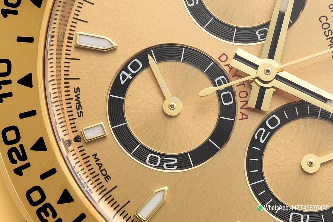 Victory Factory Daytona 126508 Yellow Gold Dial with Black Chrono Counter 18K Yellow Gold Plated Bracelet 4131 Movement 06 Clean Factory Daytona 126508 Yellow Gold Dial with Black Chrono Counter 18K Yellow Gold Plated Bracelet 4131 Movement 06