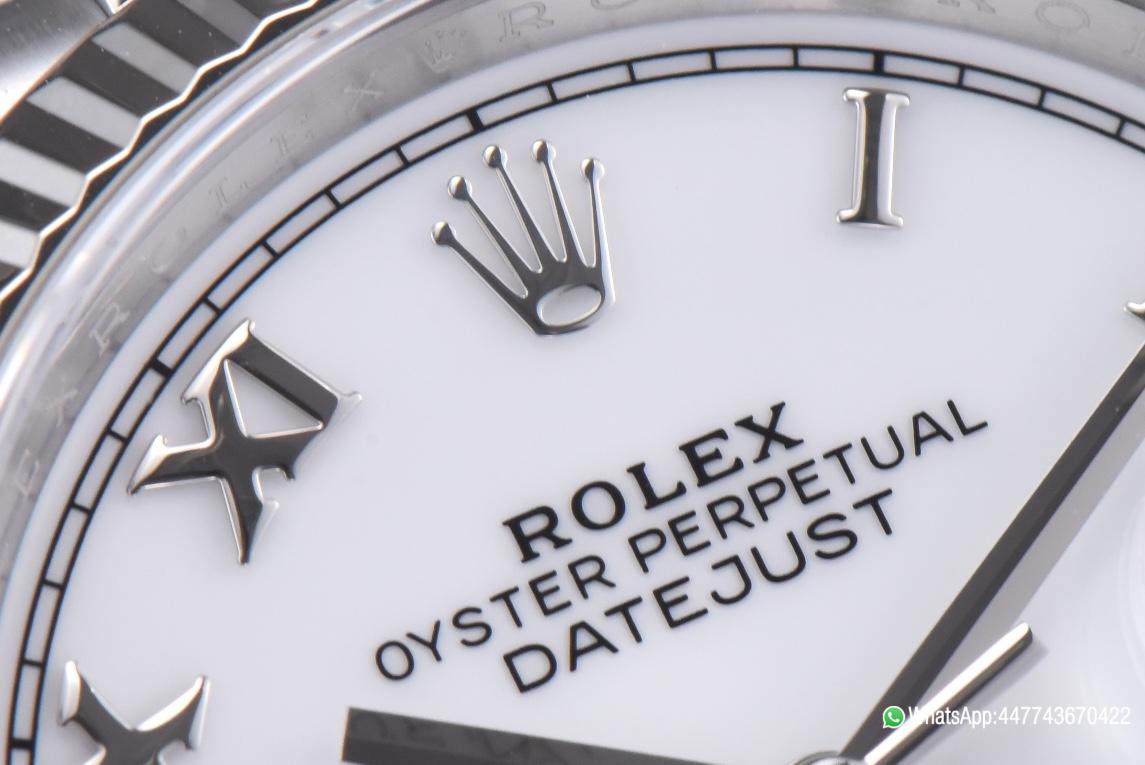 Victory Factory Rolex Datejust 36 White Dial with Roma Hour Markers ShangHai 3235 Movement Jubilee Bracelet 03 Clean Factory Rolex Datejust 36 White Dial with Roma Hour Markers ShangHai 3235 Movement Jubilee Bracelet 03