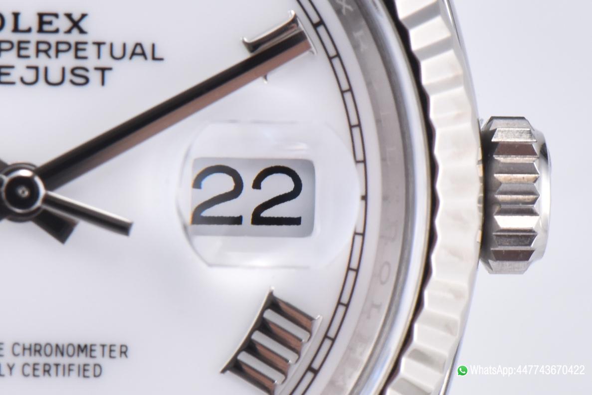 Victory Factory Rolex Datejust 36 White Dial with Roma Hour Markers ShangHai 3235 Movement Jubilee Bracelet 04 Clean Factory Rolex Datejust 36 White Dial with Roma Hour Markers ShangHai 3235 Movement Jubilee Bracelet 04