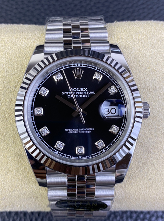 Victory Factory Rolex Datejust M126334 0012 Black Dial Diamond Hour Markers 904L Steel Case Oyster Bracelet ShangHai 3235 Movement 00 Clean Factory Rolex Datejust M126334 0012 Black Dial Diamond Hour Markers 904L Steel Case Oyster Bracelet ShangHai 3235 Movement 00