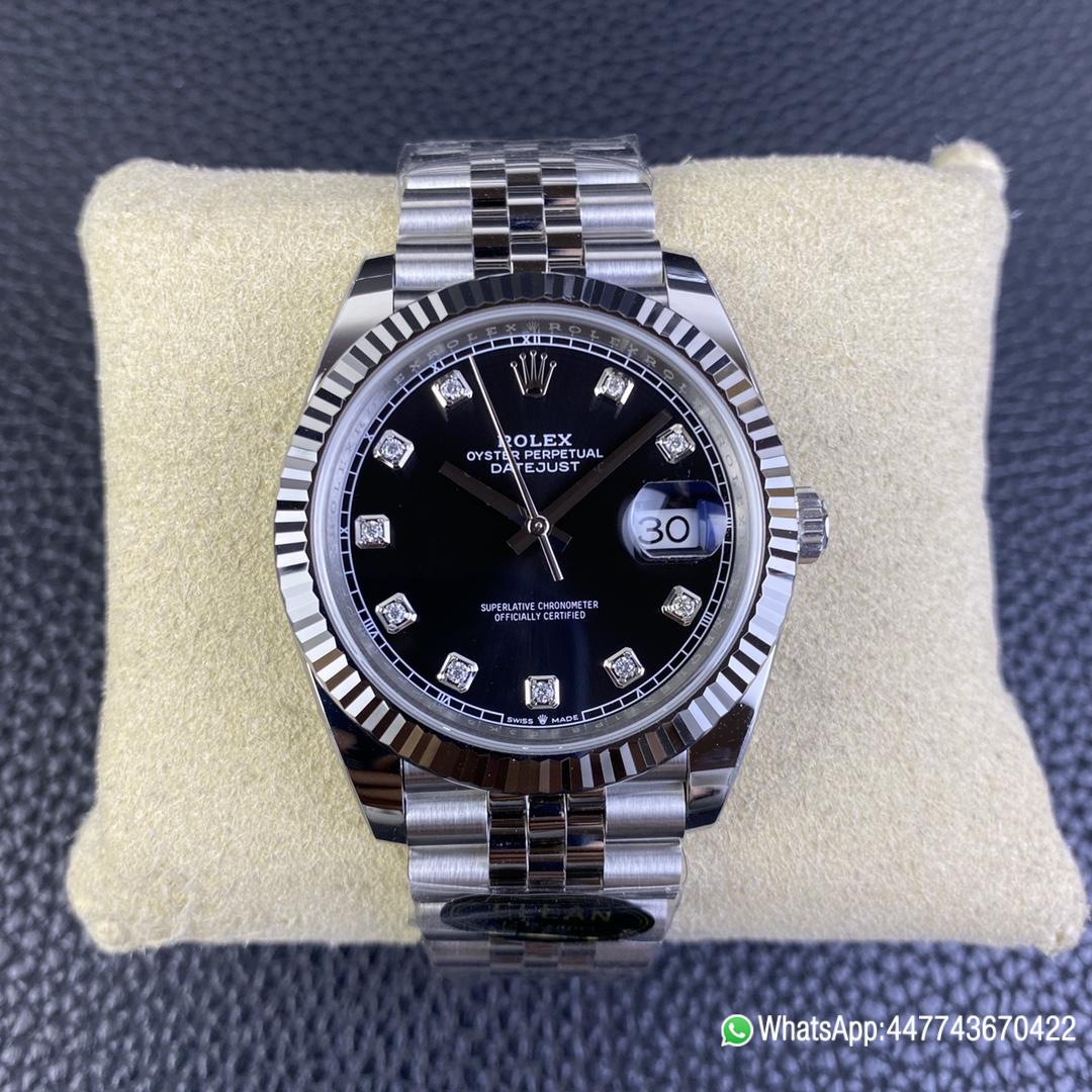 Victory Factory Rolex Datejust M126334 0012 Black Dial Diamond Hour Markers 904L Steel Case Oyster Bracelet ShangHai 3235 Movement 01 Clean Factory Rolex Datejust M126334 0012 Black Dial Diamond Hour Markers 904L Steel Case Oyster Bracelet ShangHai 3235 Movement 01