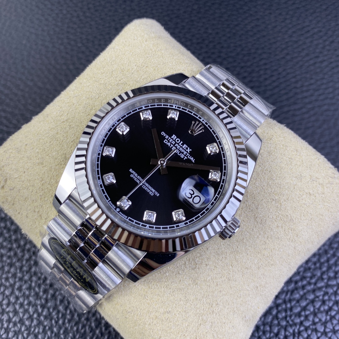 Victory Factory Rolex Datejust M126334 0012 Black Dial Diamond Hour Markers 904L Steel Case Oyster Bracelet ShangHai 3235 Movement 03 Clean Factory Rolex Datejust M126334 0012 Black Dial Diamond Hour Markers 904L Steel Case Oyster Bracelet ShangHai 3235 Movement 03