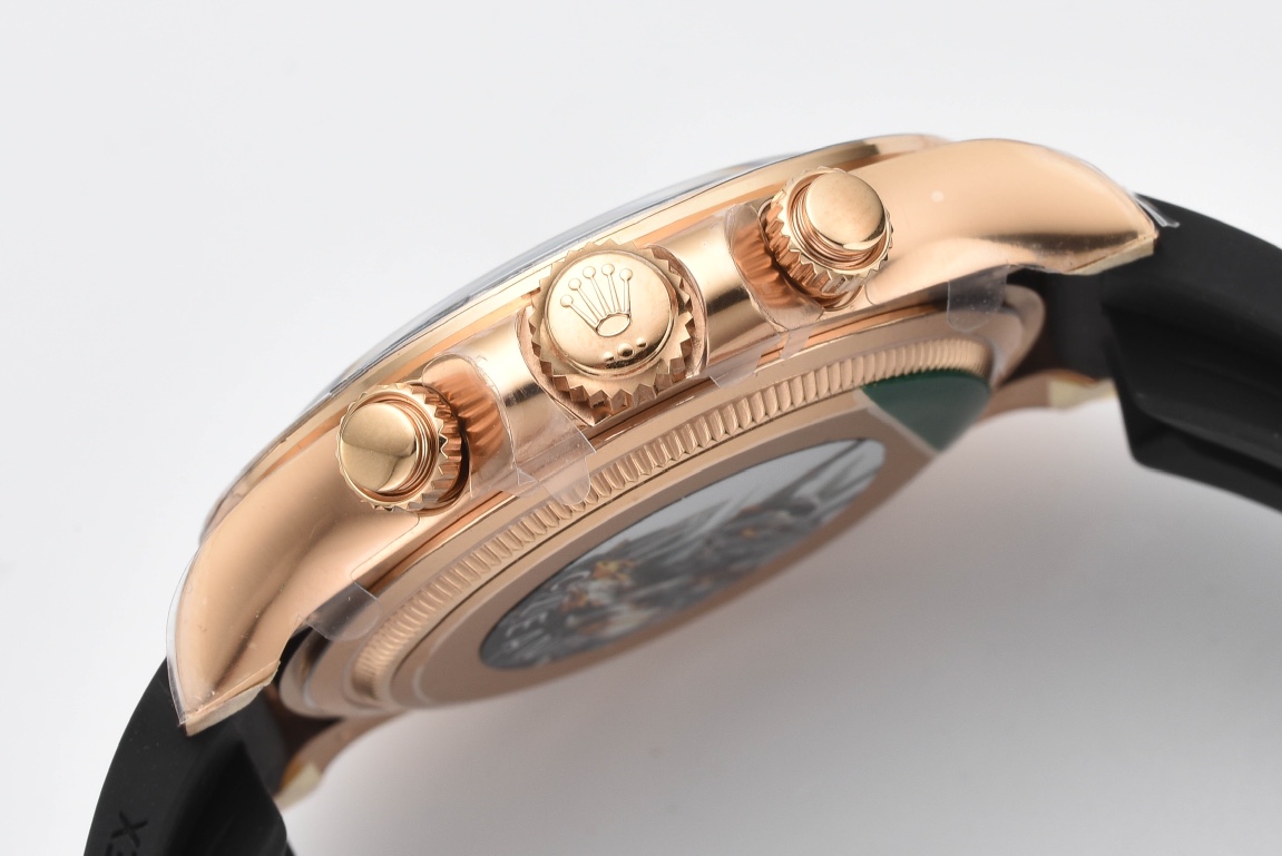Victory Factory Rolex Daytona M26515LN 0006 Rose Gold Case Sundust and Black Dial Black Ceramic Scale Bezel Oysterflex Strap 4131 Movement 06 Clean Factory Rolex Daytona M26515LN 0006 Rose Gold Case Sundust and Black Dial Black Ceramic Scale Bezel Oysterflex Strap 4131 Movement 06