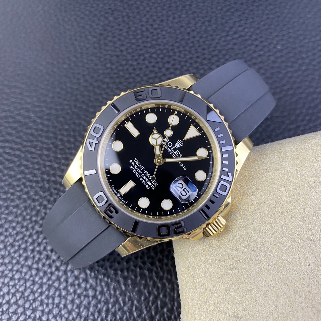Victory Factory Rolex Yacht Master 42mm 226658 Yellow Gold Case 3D Black Ceramic Bezel Oysterflex Strap SuerClone 3235 Movement 04 Clean Factory Rolex Yacht Master 42mm 226658 Yellow Gold Case 3D Black Ceramic Bezel Oysterflex Strap SuerClone 3235 Movement 04
