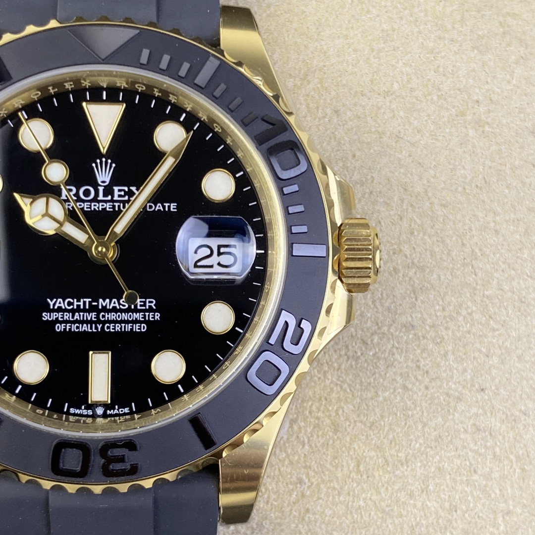 Victory Factory Rolex Yacht Master 42mm 226658 Yellow Gold Case 3D Black Ceramic Bezel Oysterflex Strap SuerClone 3235 Movement 05 Clean Factory Rolex Yacht Master 42mm 226658 Yellow Gold Case 3D Black Ceramic Bezel Oysterflex Strap SuerClone 3235 Movement 05