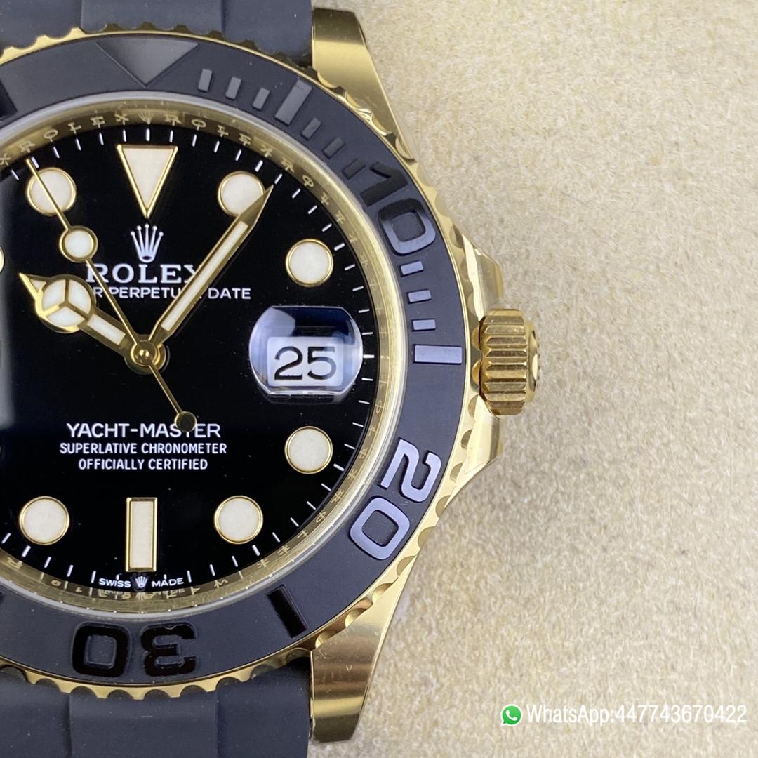 Victory Factory Rolex Yacht Master 42mm 226658 Yellow Gold Case 3D Black Ceramic Bezel Oysterflex Strap SuerClone 3235 Movement 05 Clean Factory Rolex Yacht Master 42mm 226658 Yellow Gold Case 3D Black Ceramic Bezel Oysterflex Strap SuerClone 3235 Movement 05