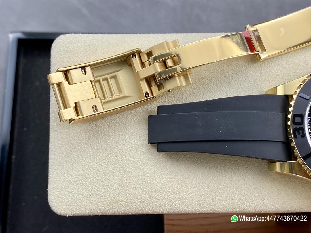 Victory Factory Rolex Yacht Master 42mm 226658 Yellow Gold Case 3D Black Ceramic Bezel Oysterflex Strap SuerClone 3235 Movement 11 Clean Factory Rolex Yacht Master 42mm 226658 Yellow Gold Case 3D Black Ceramic Bezel Oysterflex Strap SuerClone 3235 Movement 11