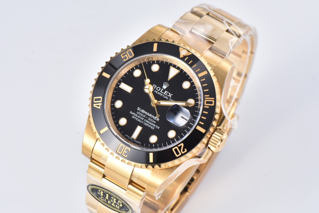 Victory Factory Submariner 116618LN 40mm Black Dial Ceramic Bezel Full Yellow Gold Case 02 Clean Factory Submariner 116618LN 40mm Black Dial Ceramic Bezel Full Yellow Gold Case 02
