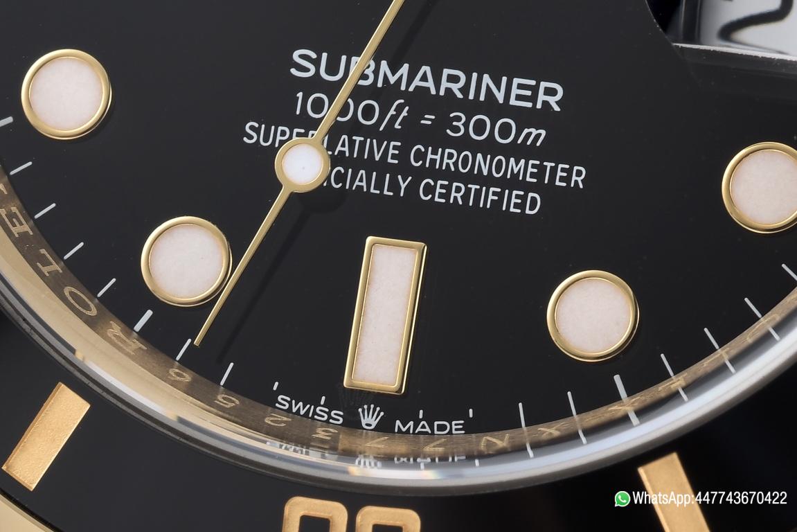 Victory Factory Submariner 126618LN 41mm Black Dial Ceramic Bezel Full Yellow Gold Plated Case Oyster Bracelet SH3235 Movement 05 Clean Factory Submariner 126618LN 41mm Black Dial Ceramic Bezel Full Yellow Gold Plated Case Oyster Bracelet SH3235 Movement 05