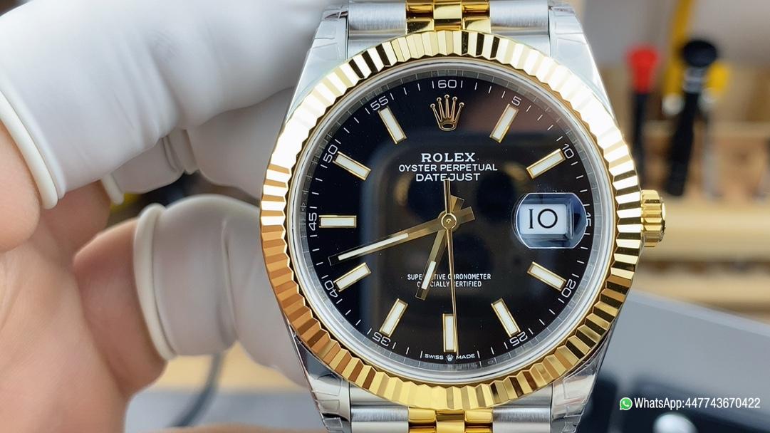 Victory Factory Watch Datejust 126333 41mm Black Dial Oystersteel and Yellow Gold Jubilee Bracelet Gold Fluted Bezel SH3235 Movement 02 Clean Factory Watch Datejust 126333 41mm Black Dial Oystersteel and Yellow Gold Jubilee Bracelet Gold Fluted Bezel SH3235 Movement 02