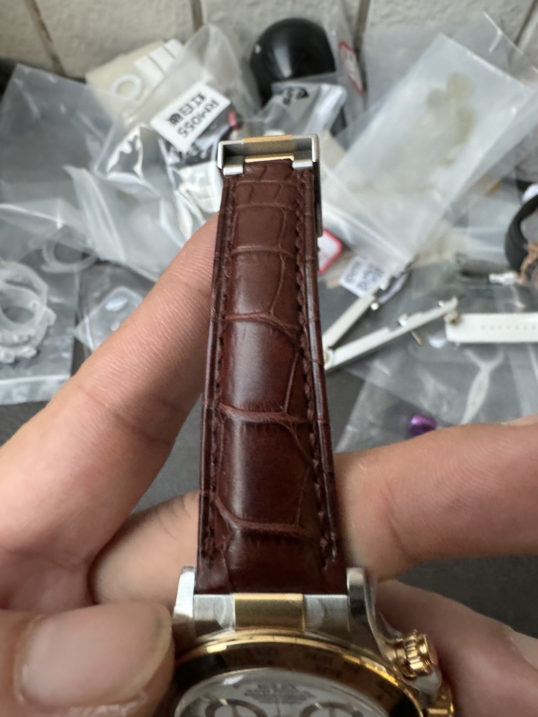 Victory Factory Watch Daytoan 116503 White Dial Yellow Gold Bezel 904L Steel Case Alligator Strap DD4130 Movement 13 Clean Factory Watch Daytoan 116503 White Dial Yellow Gold Bezel 904L Steel Case Alligator Strap DD4130 Movement 13