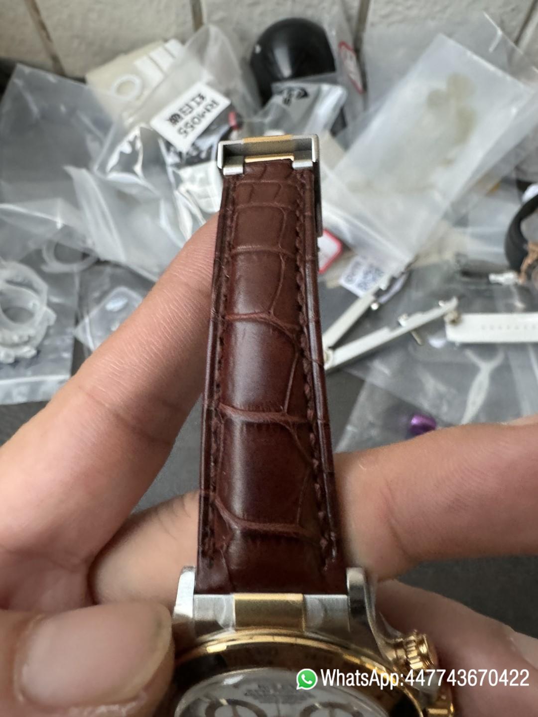 Victory Factory Watch Daytoan 116503 White Dial Yellow Gold Bezel 904L Steel Case Alligator Strap DD4130 Movement 13 Clean Factory Watch Daytoan 116503 White Dial Yellow Gold Bezel 904L Steel Case Alligator Strap DD4130 Movement 13