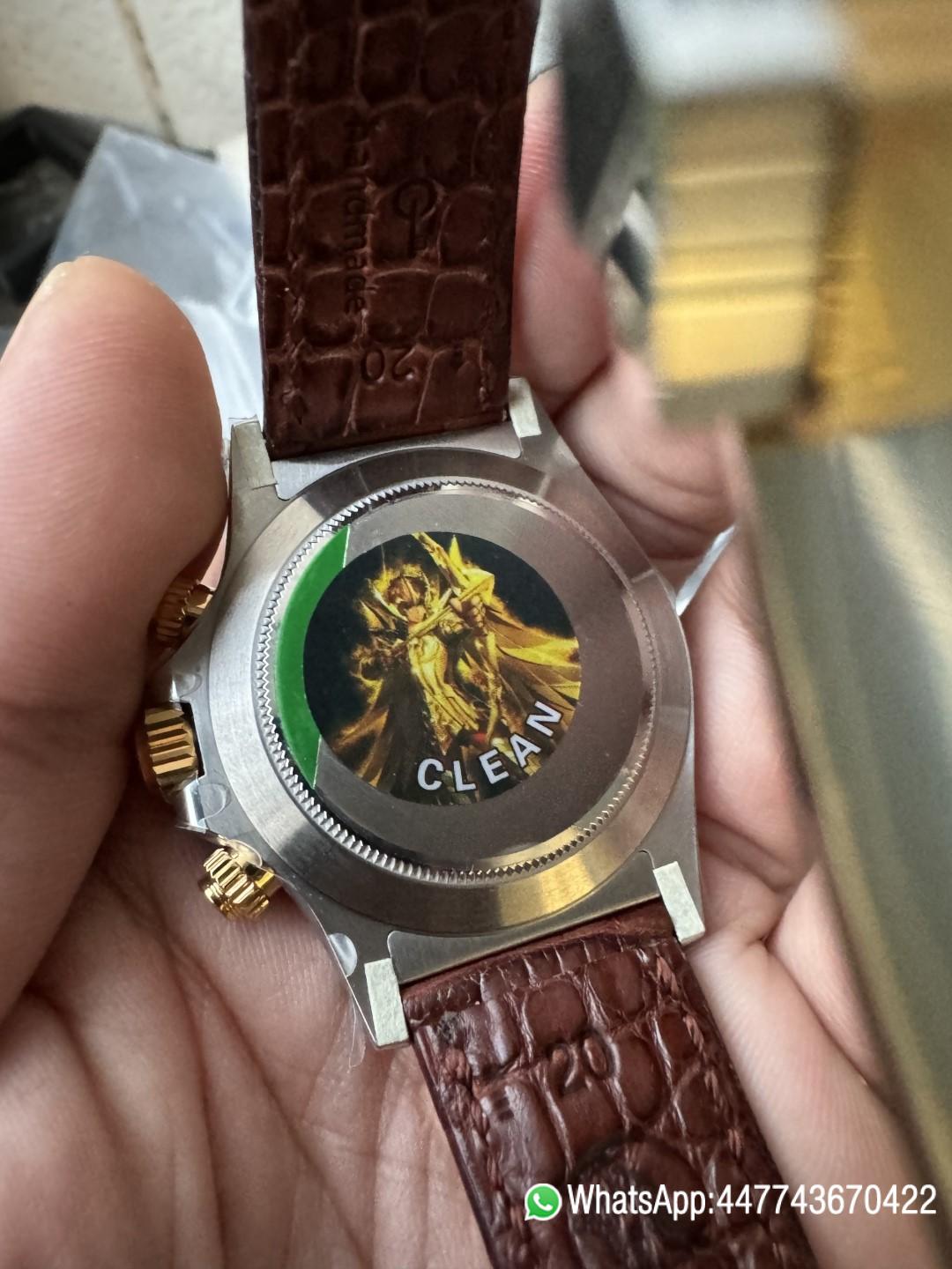 Victory Factory Watch Daytoan 116503 White Dial Yellow Gold Bezel 904L Steel Case Alligator Strap DD4130 Movement 15 Clean Factory Watch Daytoan 116503 White Dial Yellow Gold Bezel 904L Steel Case Alligator Strap DD4130 Movement 15