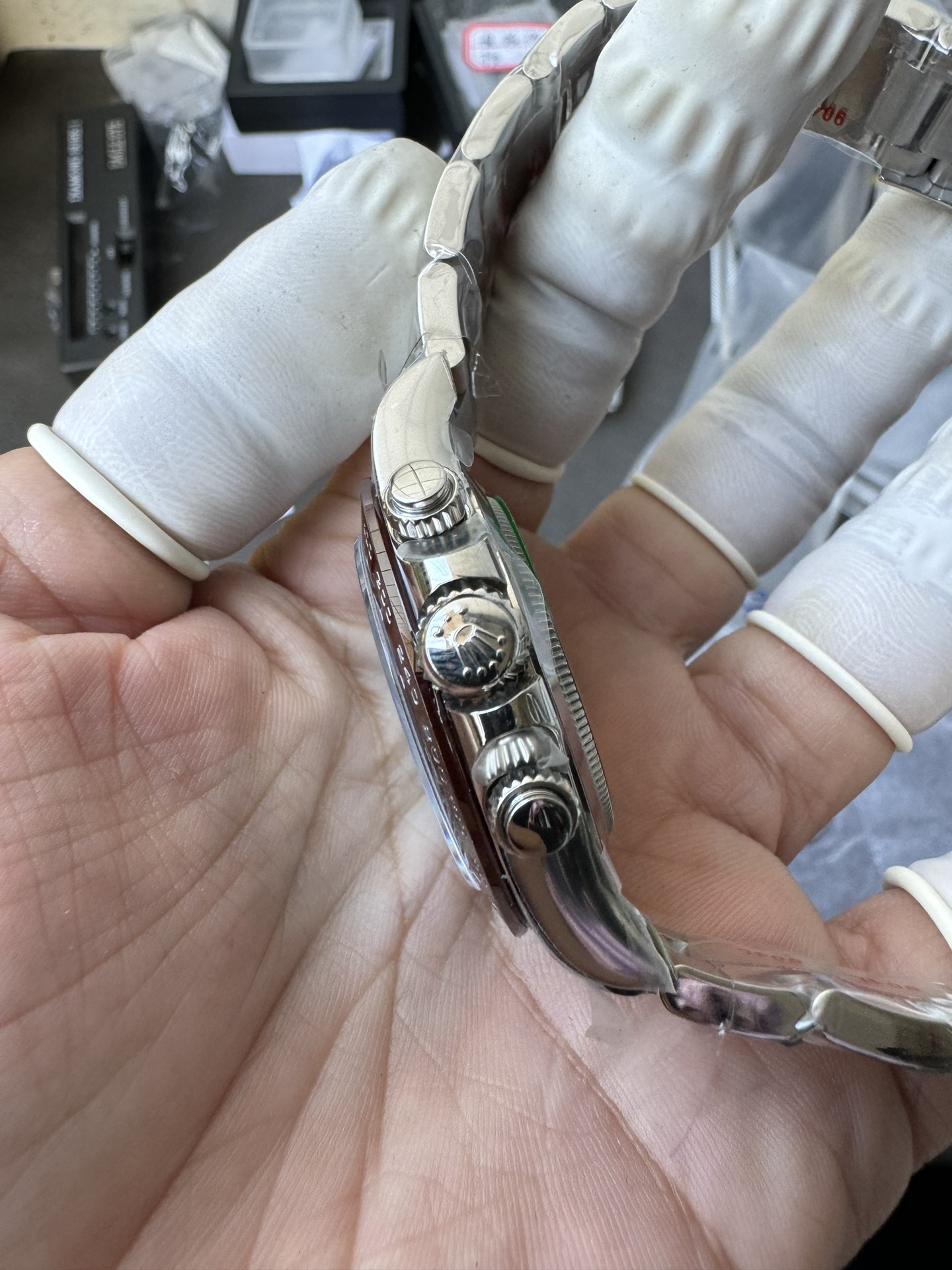 Victory Factory Watch Daytona 116506 Ice Blue Dial Arabic Hour Markers 904L Steel Case Bracelet DD4130 Movement 06 Clean Factory Watch Daytona 116506 Ice Blue Dial Arabic Hour Markers 904L Steel Case Bracelet DD4130 Movement 06