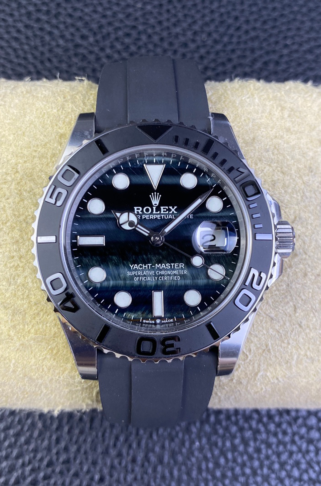 Victory Factory Watch Yacht Master 226659 42mm Falcons Eye Dial Oystersteel Case 3D Black Ceramic Bezel Oysterflex Strap SH3235 Movement 00 Clean Factory Watch Yacht Master 226659 42mm Falcons Eye Dial Oystersteel Case 3D Black Ceramic Bezel Oysterflex Strap SH3235 Movement 00