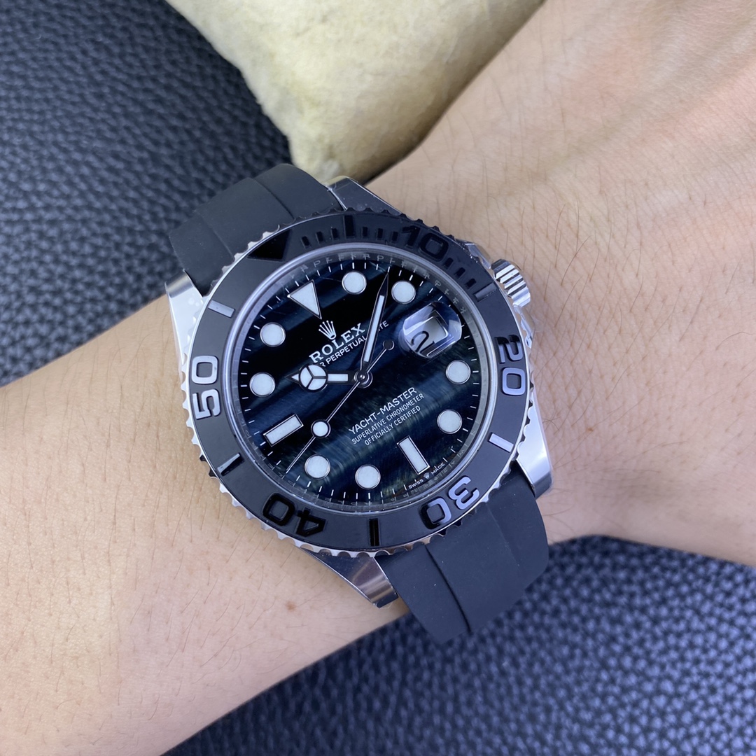 Victory Factory Watch Yacht Master 226659 42mm Falcons Eye Dial Oystersteel Case 3D Black Ceramic Bezel Oysterflex Strap SH3235 Movement 10 Clean Factory Watch Yacht Master 226659 42mm Falcons Eye Dial Oystersteel Case 3D Black Ceramic Bezel Oysterflex Strap SH3235 Movement 10