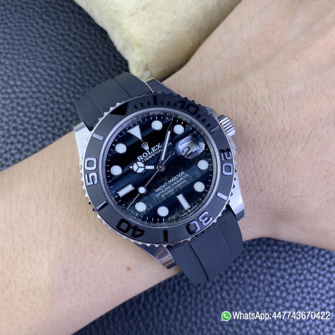Victory Factory Watch Yacht Master 226659 42mm Falcons Eye Dial Oystersteel Case 3D Black Ceramic Bezel Oysterflex Strap SH3235 Movement 10 Clean Factory Watch Yacht Master 226659 42mm Falcons Eye Dial Oystersteel Case 3D Black Ceramic Bezel Oysterflex Strap SH3235 Movement 10