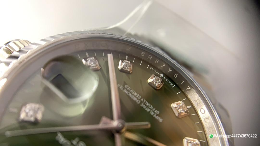 Victory Factory DateJust 36mm 126234 Green Palm motif Dial with Diamond Hors Markers 904L Steel on Jubilee Bracelet SH3235 Movement 08 Clean Factory DateJust 36mm 126234 Green Palm motif Dial with Diamond Hors Markers 904L Steel on Jubilee Bracelet SH3235 Movement 08