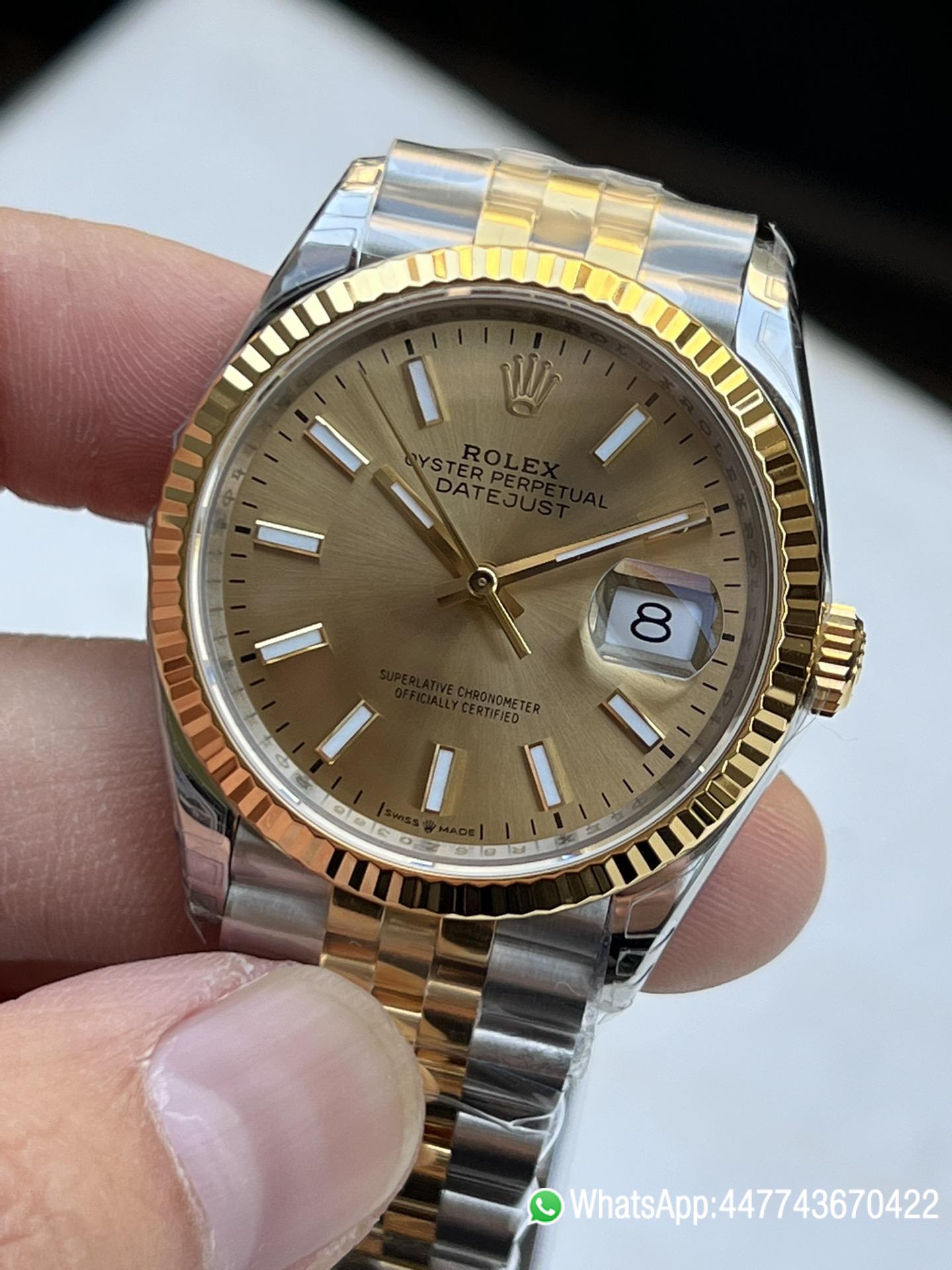 Victory Factory Datejust 41 M126333 0010 Yellow Gold Dial Yellow Gold Fluted Bezel Yellow Gold and Steel Jubilee Bracelet SH3235 Movement 02 Clean Factory Datejust 41 M126333 0010 Yellow Gold Dial Yellow Gold Fluted Bezel Yellow Gold and Steel Jubilee Bracelet SH3235 Movement 02