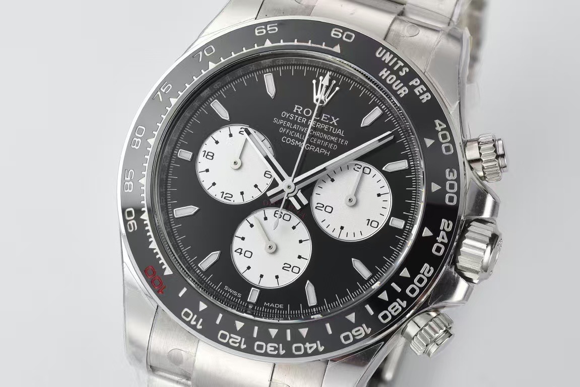 Victory Factory Daytona Le Mans M126529 0001 Black Dial White Chrono Sub Dial with Luminos Hous Markers 4132 Movement 02 Clean Factory Daytona Le Mans M126529 0001 Black Dial White Chrono Sub Dial with Luminos Hous Markers 4132 Movement 02