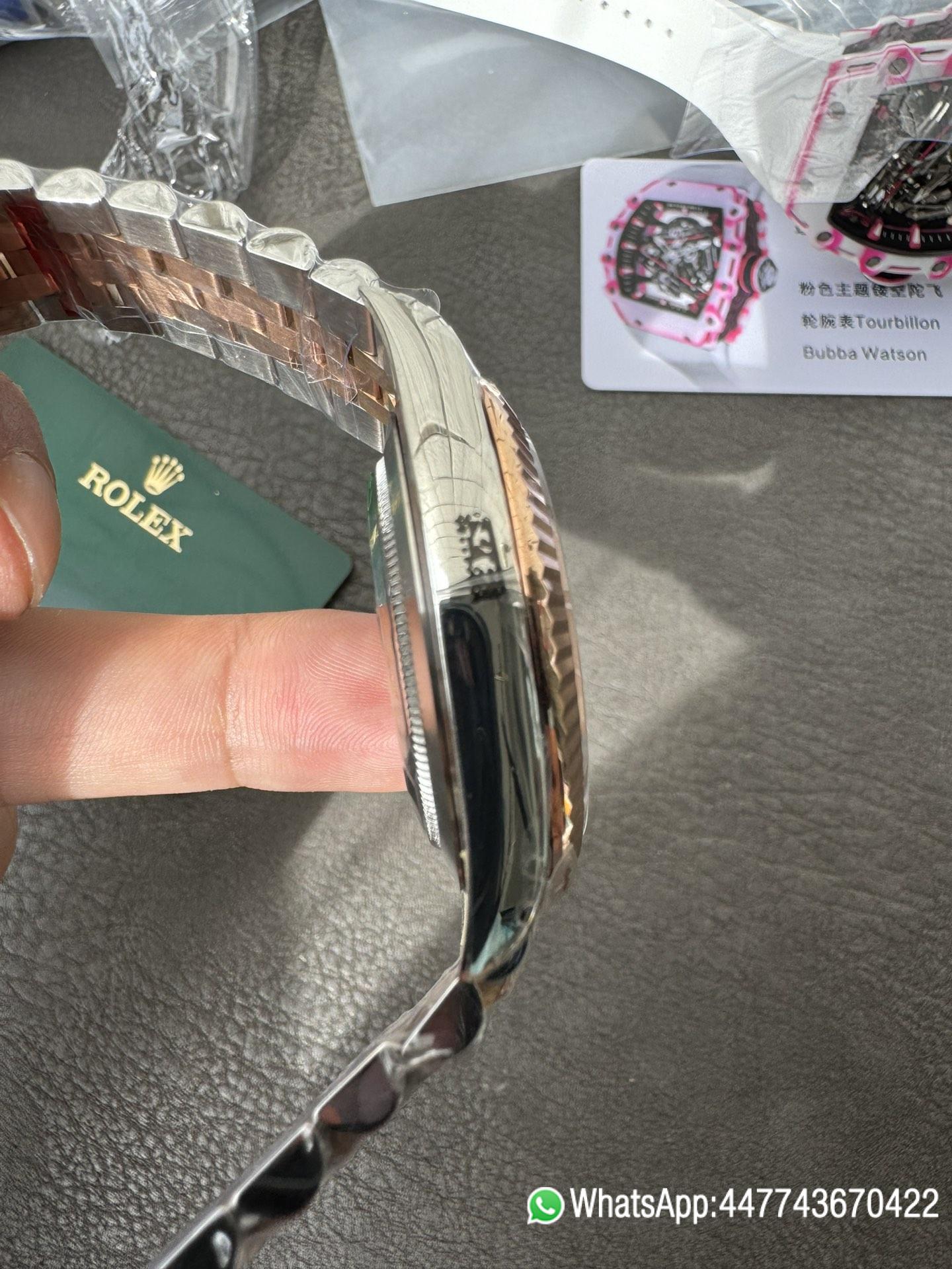 Victory Factory Watch Datejust 41 M126331 0020 Grey Fluted Motif Dial Rose Gold and Oyster Steel Bracelet SH3235 Movement 06 Clean Factory Watch Datejust 41 M126331 0020 Grey Fluted Motif Dial Rose Gold and Oyster Steel Bracelet SH3235 Movement 06