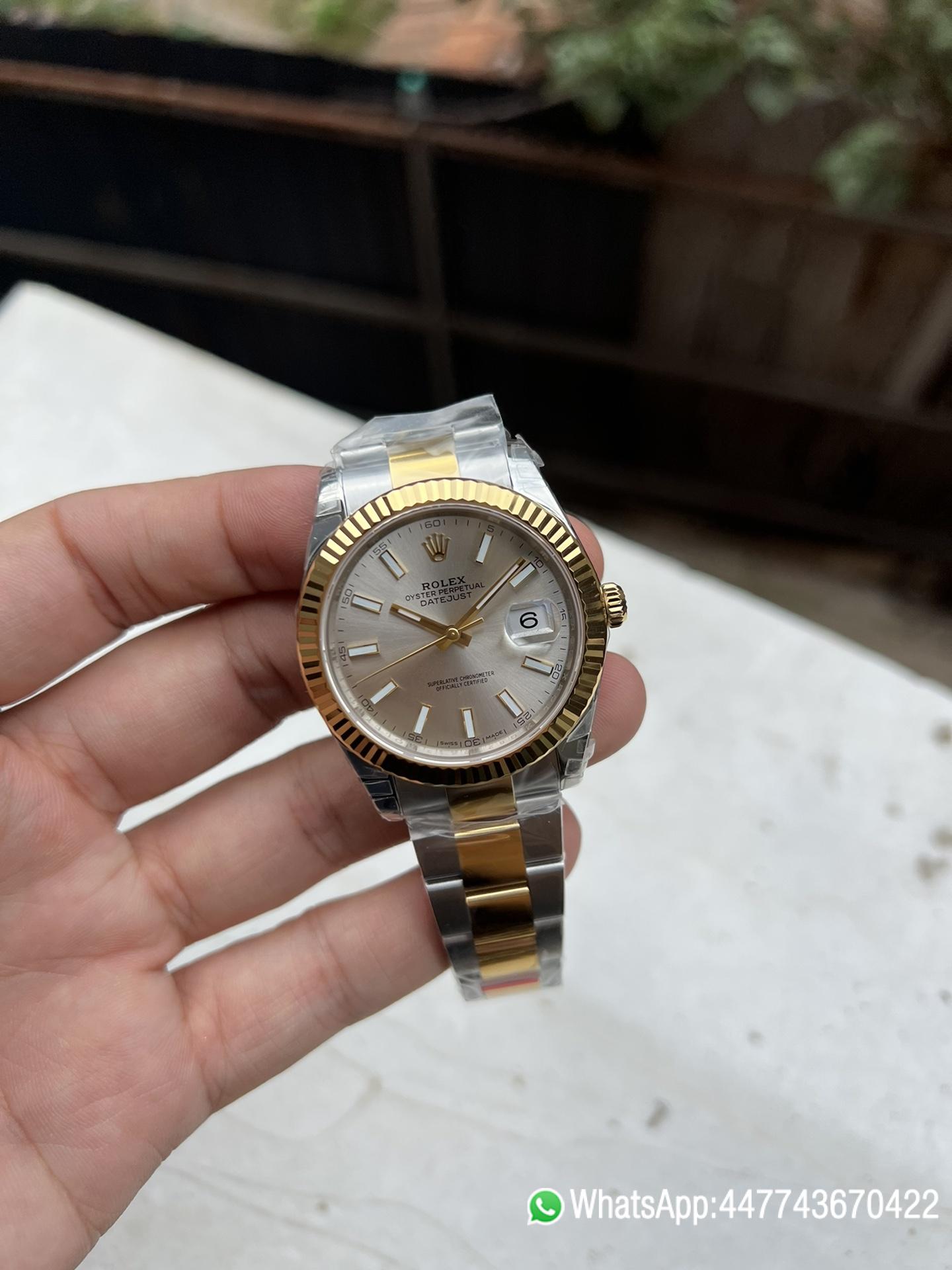Victory Factory Watch Datejust 41 M126333 0001 Silver Dial Yellow Gold Fluted Bezel Yellow Gold and Steel Oyster Bracelet SH3235 Movement 01 Clean Factory Watch Datejust 41 M126333 0001 Silver Dial Yellow Gold Fluted Bezel Yellow Gold and Steel Oyster Bracelet SH3235 Movement 01
