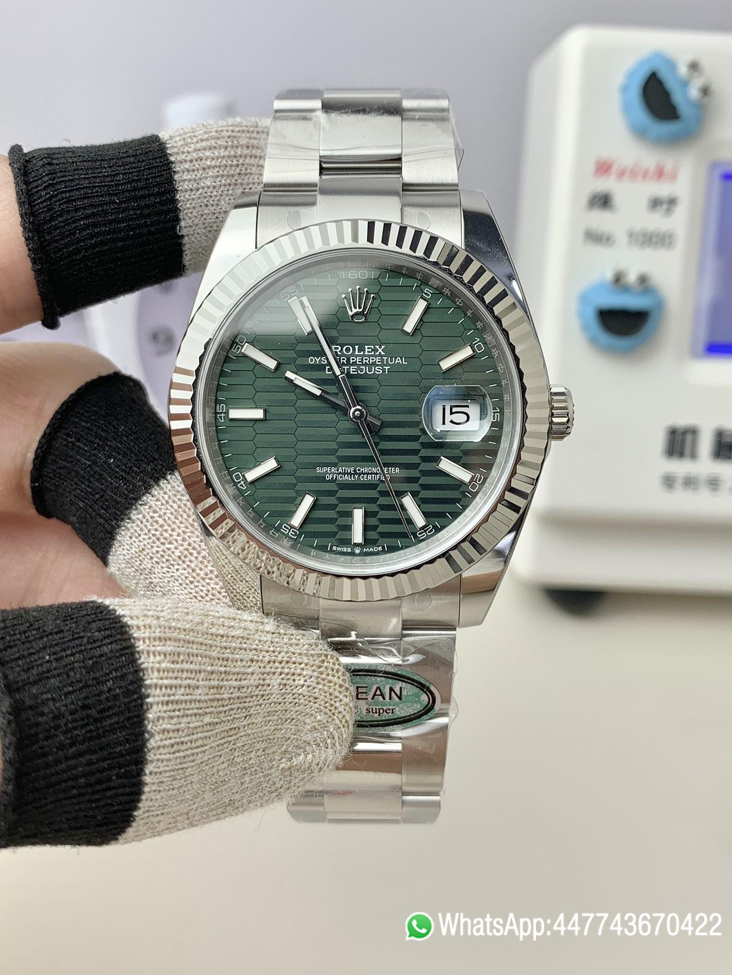 Victory Factory Watch Rolex Datejust 41 N126334 0029 Green Fluted Motif Dial 904L Steel Material Oyster Bracelet SH3235 Cabiler 01 Clean Factory Watch Rolex Datejust 41 N126334 0029 Green Fluted Motif Dial 904L Steel Material Oyster Bracelet SH3235 Cabiler 01