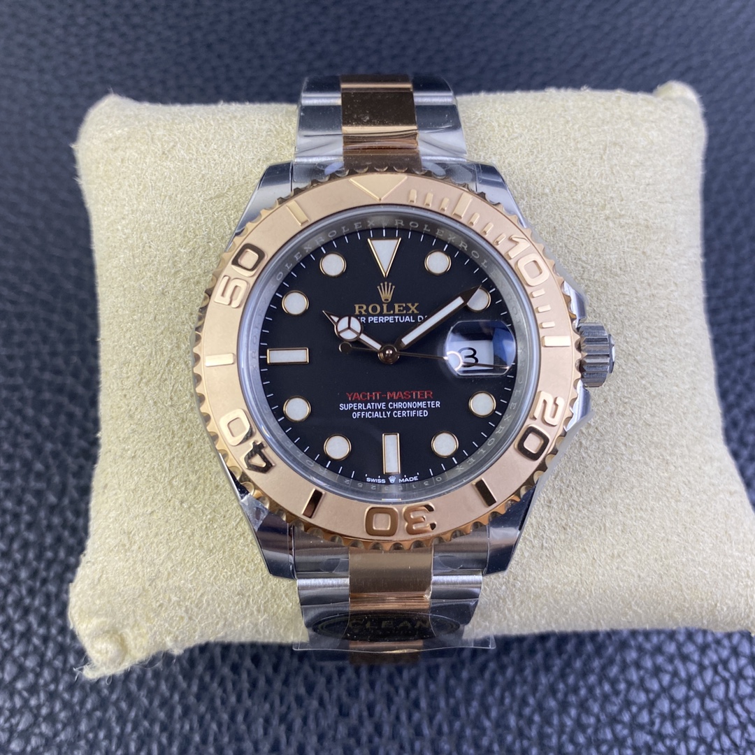 Victory Factory Watch Yacht Master 40 126621 Black Dial Oystersteel and Everose Gold with Oyster Bracelet Super Clone 3235 Movement 01 Clean Factory Watch Yacht Master 40 126621 Black Dial Oystersteel and Everose Gold with Oyster Bracelet Super Clone 3235 Movement 01
