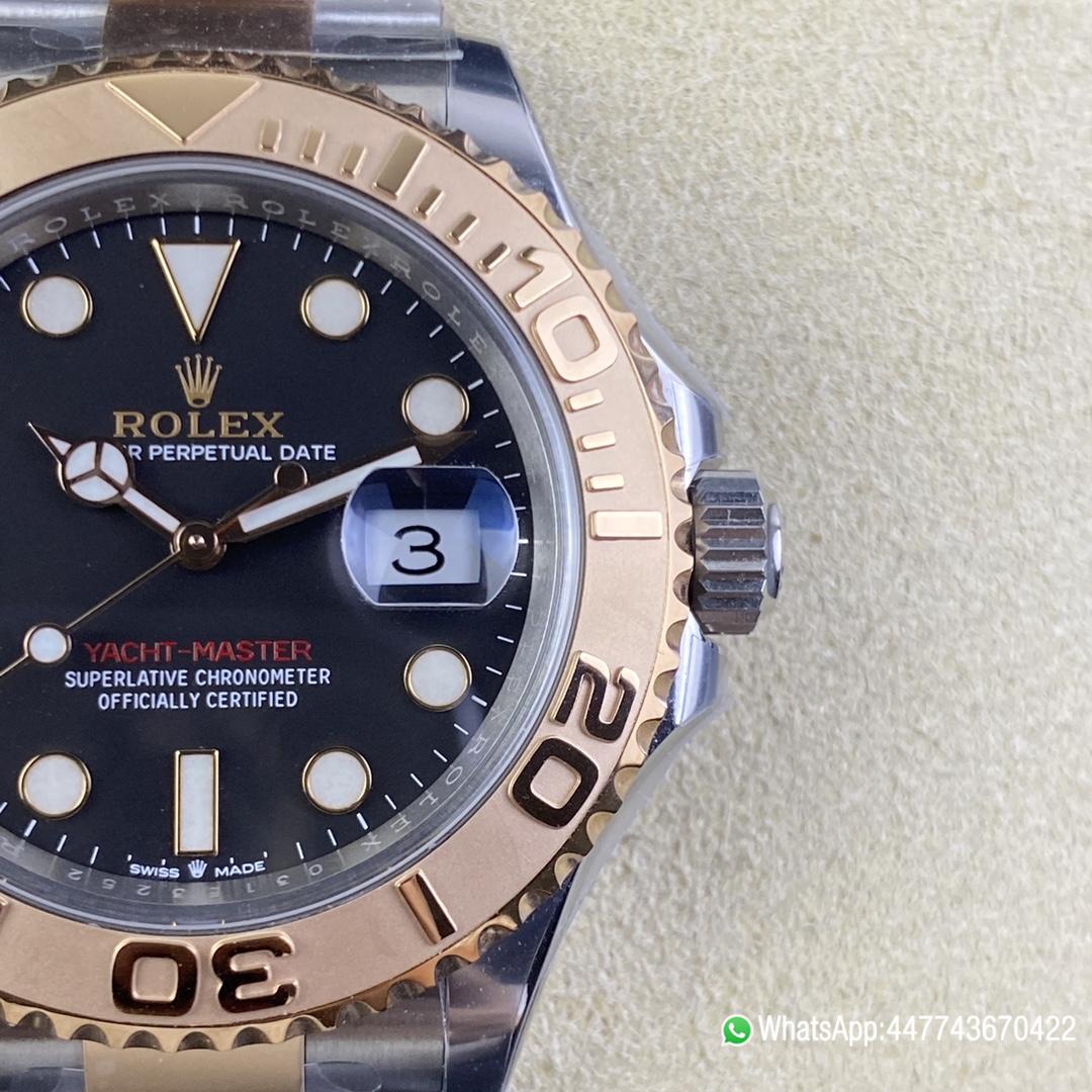 Victory Factory Watch Yacht Master 40 126621 Black Dial Oystersteel and Everose Gold with Oyster Bracelet Super Clone 3235 Movement 05 Clean Factory Watch Yacht Master 40 126621 Black Dial Oystersteel and Everose Gold with Oyster Bracelet Super Clone 3235 Movement 05