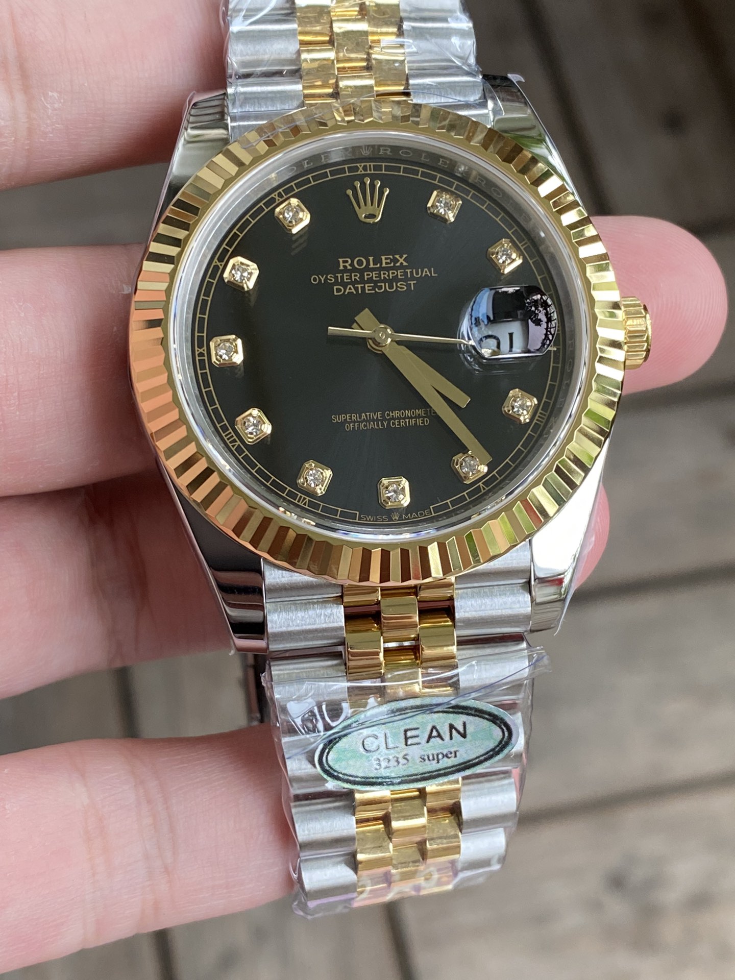 Victory Factory Watch Datejust 36 126233 Black Dial Diamond Hour Markers Yellow Gold Bezel Two Tone Jubilee Bracelet 3235 Caliber 02 Clean Factory Watch Datejust 36 126233 Black Dial Diamond Hour Markers Yellow Gold Bezel Two Tone Jubilee Bracelet 3235 Caliber 02